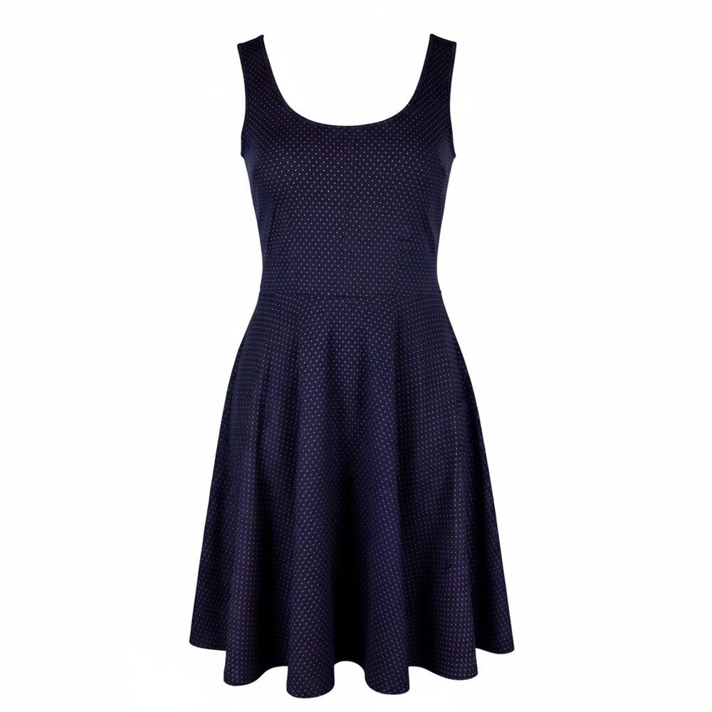 Free People Retro Polka Dot Fit & Flare Dress – Size Medium - Picture 2 of 12